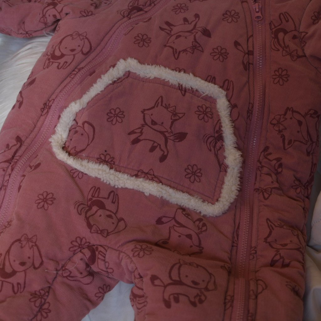 Snowsuit Pink With Pink Cats 6-9mths By First Impressions Gently Used